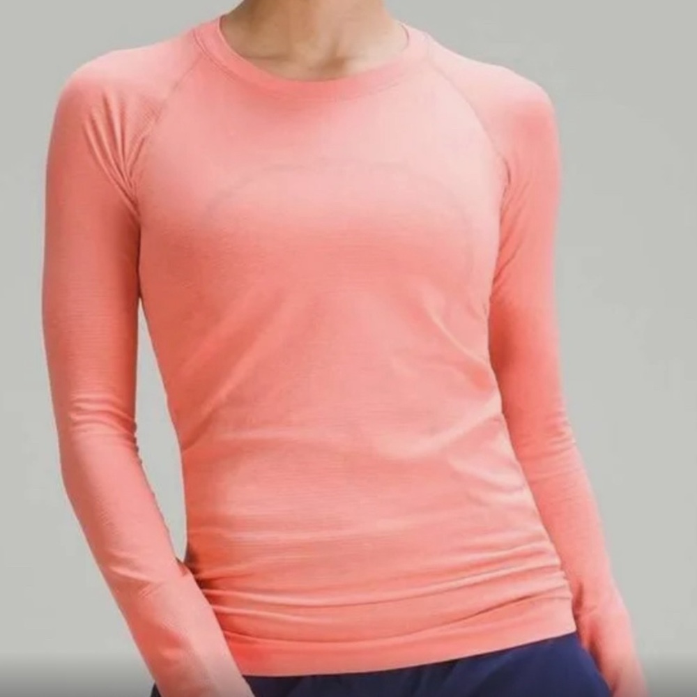 Lululemon Coral Long-sleeve Swiftly Tech